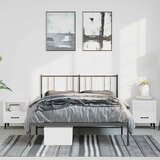  Metalni okvir za krevet s uzglavljem crni 135x190 cm | Eponuda.ba