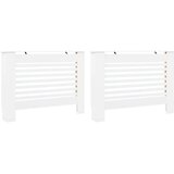  Pokrovi za radijator 2 kom bijeli 112 x 19 x 81,5 cm MDF | Eponuda.com
