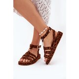 Boto Ladies platform sandals with gold detail leopard Kartia | Shoptok.si