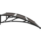  Nadstrešnica za vrata crna 120 x 80 cm PC | shoptok.hr