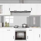 vidaXL Zaščita za kuhinjo 2 pcs Svetlo siva 110 x 60 cm kaljeno steklo | Shoptok.si
