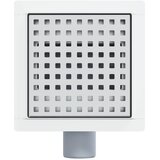  Tušni odvod s točkicama Srebrno 15 x 15 cm Nehrđajući čelik 304 | shoptok.hr