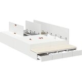  Krevet s ladicama s ladicama Bijelo 120 cm Konstruirano drvo | shoptok.hr
