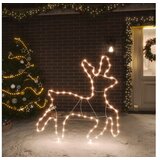  Božična figura severni jelen z 72 toplo belimi LED lučkami | Shoptok.si