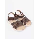 Sergio Leone Brown sandals on a white platform | ePonuda.com