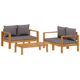  3-dijelna set vrtnih sofa s jastucima masivno bagremovo drvo | shoptok.hr