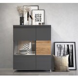 Jela VITRINA RADDA ONYX Z OSVETLITVIJO Cene