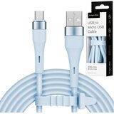  Kruger&Matz USB - microUSB kabel 1 m silikonski plavi Basic | shoptok.hr