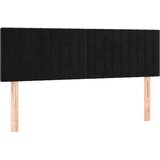 Box spring s madracem LED crni 140x190 cm baršun | shoptok.hr