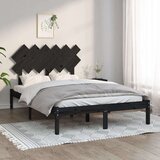  Za krevet od masivnog drva crni 135 x 190 cm 4FT6 bračni Cijene