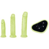 Whipsmart Glow in the Dark 4pc Pegging Kit with 6" & 7.5" & 8,5" Dildos | shoptok.hr