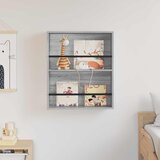  Polica za časopise s policom Zidne Siva Sonoma 60 x 12 x 70 cm | shoptok.hr