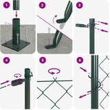  Zavareno žičano ogradno mreža s betonskom podlogom 10 x 1,5 m | shoptok.hr