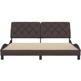  Posteljni okvir brez vzmetnice temno rjav 180x200 cm blago, (21790691) | Shoptok.si