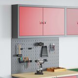  3-delni orodjar in pegboard set za stensko montažo rdeča kovina, (22048525) Cene