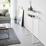YAMAZAKI Bela kovinska stranska mizica 18x60 cm Tower – | Shoptok.si