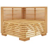  Kutna vrtna sofa s krem jastucima od masivne tikovine | shoptok.hr
