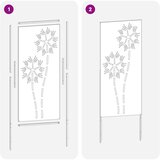  Privatnost u vrtu Rezbarija Srebrno 50 x 140 cm Pocinčani čelik | shoptok.hr