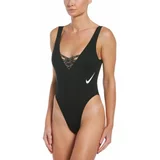 Nike SNEAKERKINI Ženski jednodijelni kupaći kostim, crna, veličina