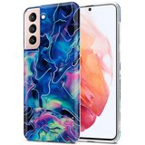 Cadorabo Ohišje, združljiv s Samsungom v modrem roza marmorju št. 17 - Zaščitni pokrov iz silikona TPU z vzorcem mozaika, (20565464) Cene