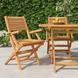  Sklopive vrtne stolice 2 kom 55x62x90 cm od masivne tikovine | shoptok.hr