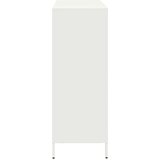  Visoka komoda bijela 101,5x39x103,5 cm čelična | shoptok.hr