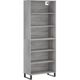 Maison Chic Visoka Komoda - Predalnik siva sonoma 69,5x32,5x180 cm inženirski les, (21721828) Cene