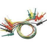 Voltcraft Merilni kabli-komplet [krokodil sponka - krokodil sponka] 0.28 m črne barve\, rdeče barve\, zelene barve\, rumene barve\, bele barve Prüfklipp 40 mm, (20422433) Cene