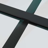  Drsna vrata mlečno ESG steklo in aluminij 76x205 cm črna, (20825981) | Shoptok.si