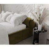Maison de Rêve Temno zelena oblazinjena zakonska postelja s prostorom za shranjevanje z letvenim dnom 160x200 cm Solvo – | Shoptok.si