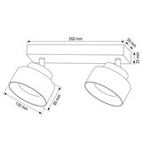  Brilagi - LED Spot svetiljka AURA LUX 2xGX53/30W/230V crna/dimljena | Eponuda.com