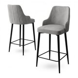 Hanah home set 4 barske stolice enox grey black | ePonuda.com