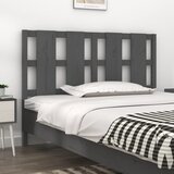  Uzglavlje za krevet sivo 145,5 x 4 x 100 cm od masivne borovine | Eponuda.com