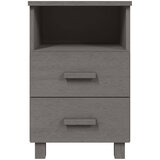  Noćni ormarići HAMAR 2 kom svjetlosivi 40x35x62 cm od borovine | shoptok.hr