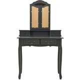 vidaXL Mizica za ličenje s stolčkom siva 80x69x141 cm les pavlovnije | Shoptok.si