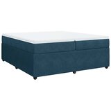  Krevet s oprugama i madracem tamnoplavi 200x200 cm baršunasti | shoptok.hr