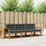  Set vanjskih sofa 3 kom. Prirodna i antracit | shoptok.hr