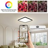  Brilagi - LED prigušiva svetiljka ULTRA SLIM LED/18W/230V 30x30 cm crna + sa daljinskim upravljačem | Eponuda.com