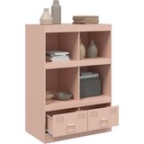  Visoka komoda ružičasta 67 x 39 x 95 cm čelična | shoptok.hr