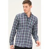 Dewberry G741 MEN'S SHIRT-LACİVERT-GREEN | shoptok.hr
