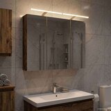  Kopalniška ogledalna omara Dimljeni oreh 100 x 14,5 x 70 cm, (5000233296) | Shoptok.si