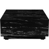 Støraa Črna mizica v marmornatem dekorju 100x100 cm Vito - Støraa | Shoptok.si