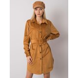 Italy Moda Dress-DHJ-SK-10333.12P-camel | Shoptok.si
