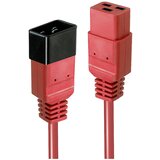 Lindy tok podaljšek [1x ženski konektor IEC C19\, 16 A - 1x moški konektor IEC\, C20] 3.00 m črna\, rdeča, (20434398) | Shoptok.si