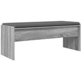  Klupa za hodnik s jastukom Siva Sonoma 103 x 38 x 40 cm | shoptok.hr