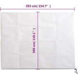 vidaXL Koprena za rastline iz flisa z zadrgo 2 kosa 70 g/m² 3,93x3 m | Shoptok.si