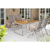 Gardenson Vrtna Garnitura Naxos, 5-Delno, Raztegljiva Miza | Shoptok.si