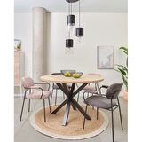 Kave Home Crni/u prirodnoj boji okrugao blagovaonski stol ø 120 cm Argo – | shoptok.hr