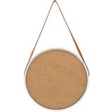  Zidno ogledalo s trakom 50 cm srebrno | shoptok.hr