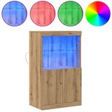  LED komoda Smeđa 60 x 37 x 100 cm Konstruirano drvo | shoptok.hr